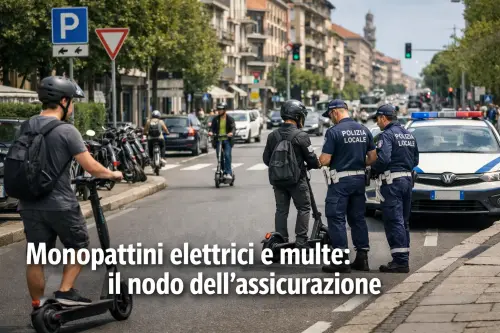 Monopattini elettrici, multe da 400 euro sulla carta: perché oggi il Codice non riesce ancora a colpire davvero